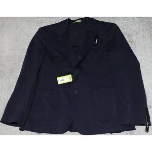 Murano Performance Suit Jacket Men's Large Dark Blue Single Breasted MSRP $195